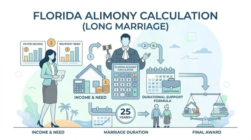 How is Alimony Calculated in Florida After a Long Marriage?
